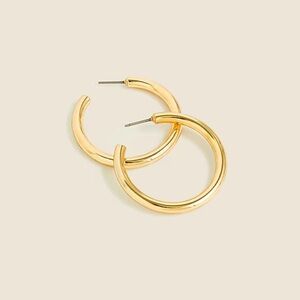 NWT J. Crew Mini tube hoop earrings in matte gold